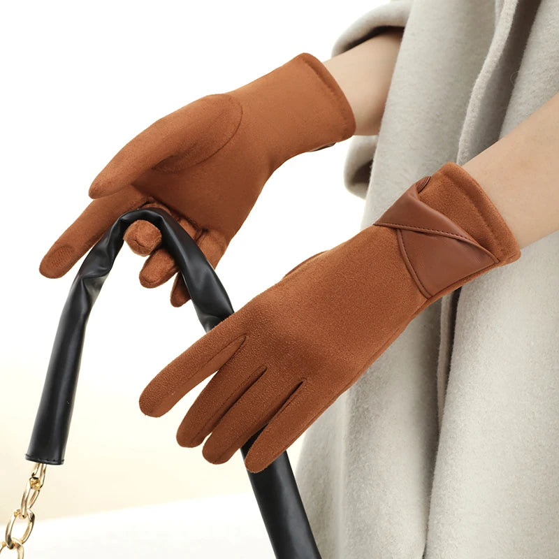 ZAYNA  Bow Touchscreen Winter Gloves — Elegant & Cozy