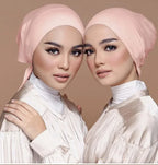 ZAYNA Modal Turban Hijab Cap — Rope-Adjustable Inner Bonnet