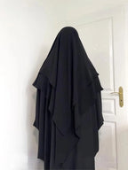 Hayā Long Khimar — One-Piece (Overhead) Opaque