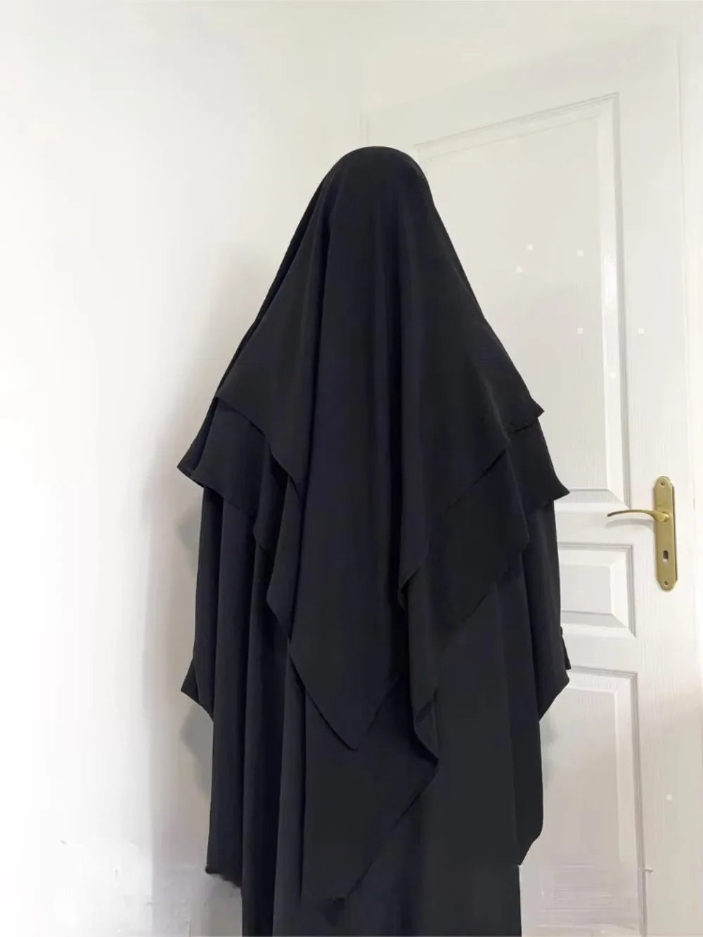 Hayā Long Khimar — One-Piece (Overhead) Opaque