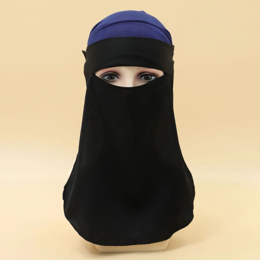 Niqab Nida Instant — Matte Black (Ready-to-Wear)