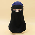 Niqab Nida Instant — Matte Black (Ready-to-Wear)