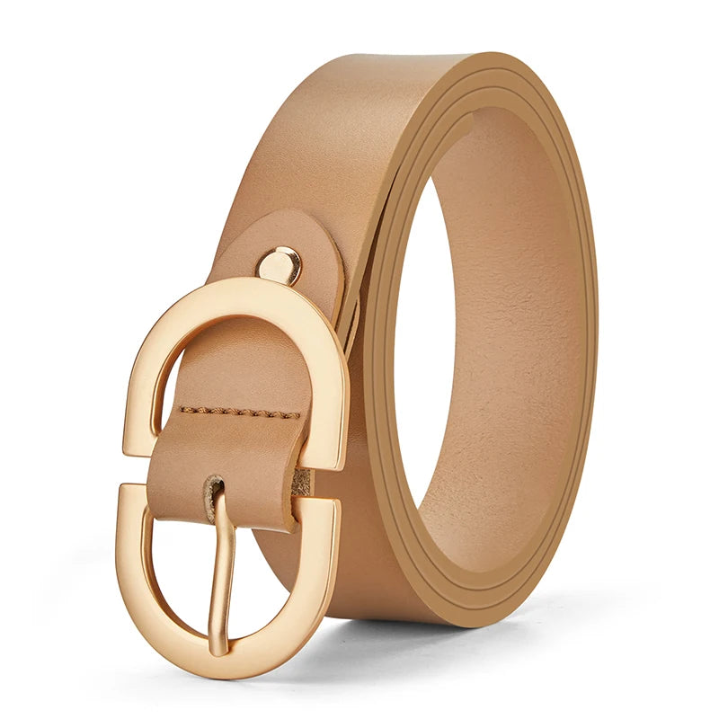 ZAYNA Cowhide Needle Buckle Belt — Timeless Everyday Luxury