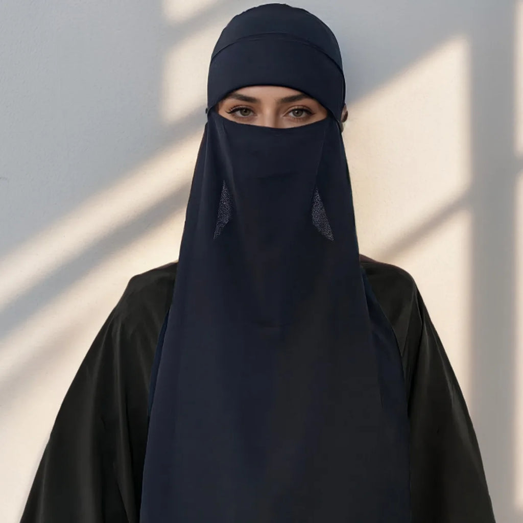 Niqab Perla — Ready-to-Wear Scarf (Pearls)
