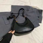 The Layla Crescent — Original Leather Shoulder Bag
