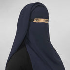 Niqab Qamar Long — Premium Fabric with Rounded Back