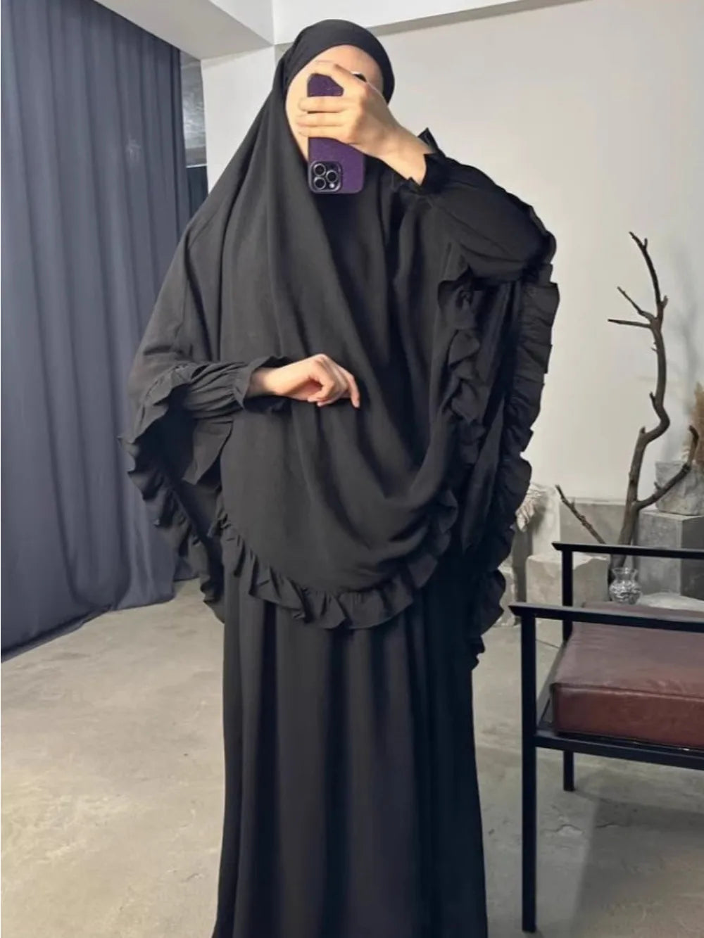 Safa Jilbab — 2-Piece Set (Abaya + Long Khimar)