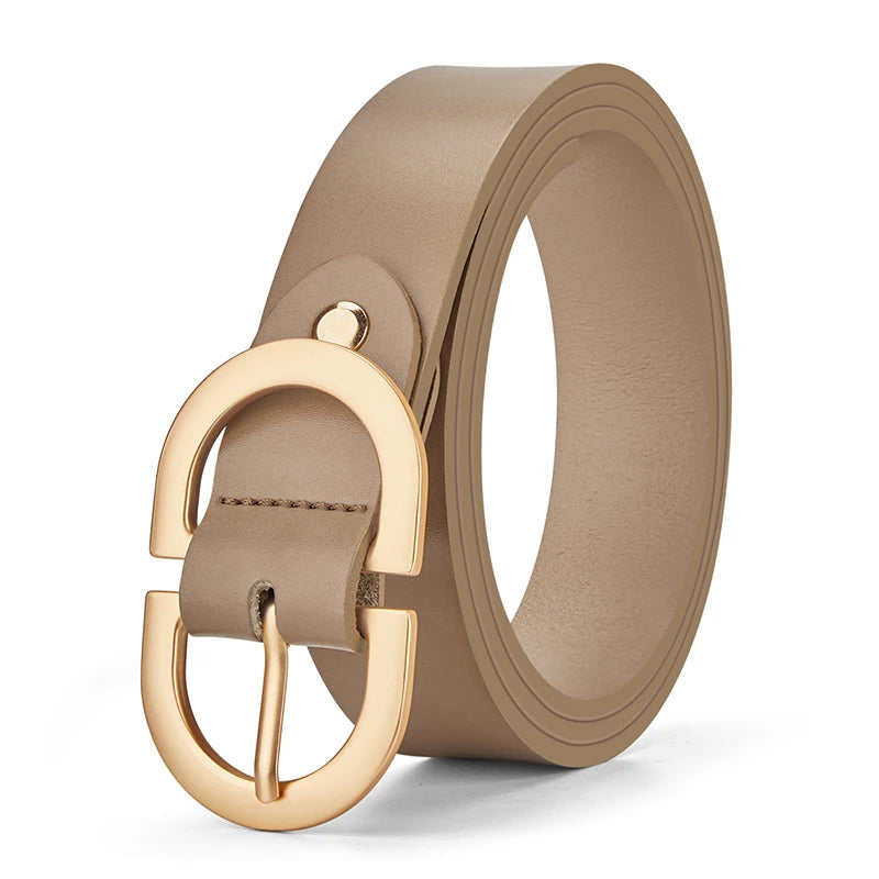 ZAYNA Cowhide Needle Buckle Belt — Timeless Everyday Luxury