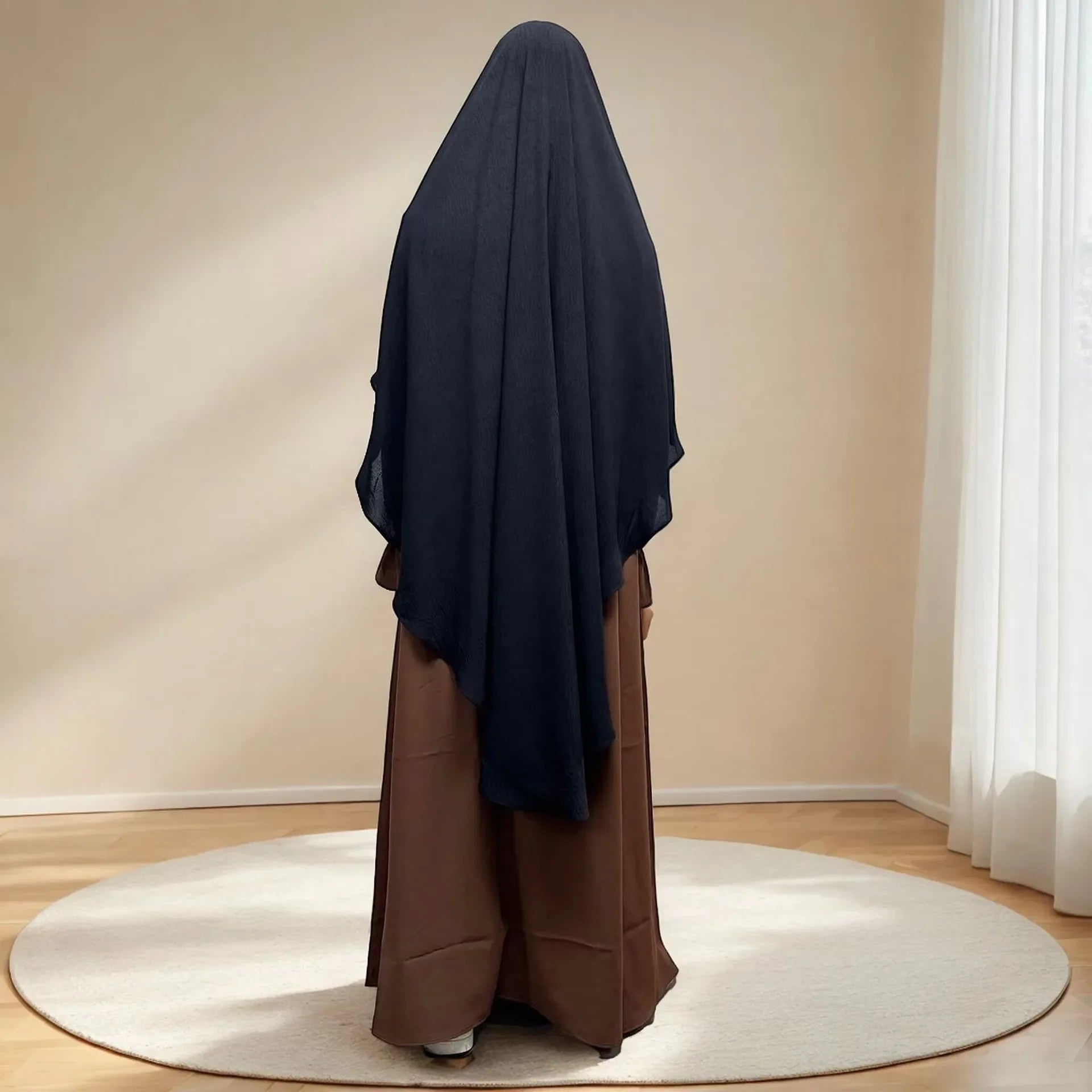 Khimar Hiba Zip — Stretch Chador (1 Veil)