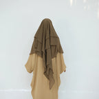Khimar Hawa — 2 Muslin Veils (Overhead Long)