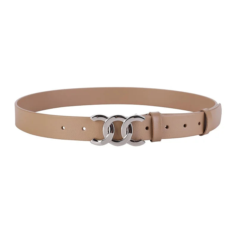 ZAYNA Retro Cowhide Leather Belt — Western-Inspired