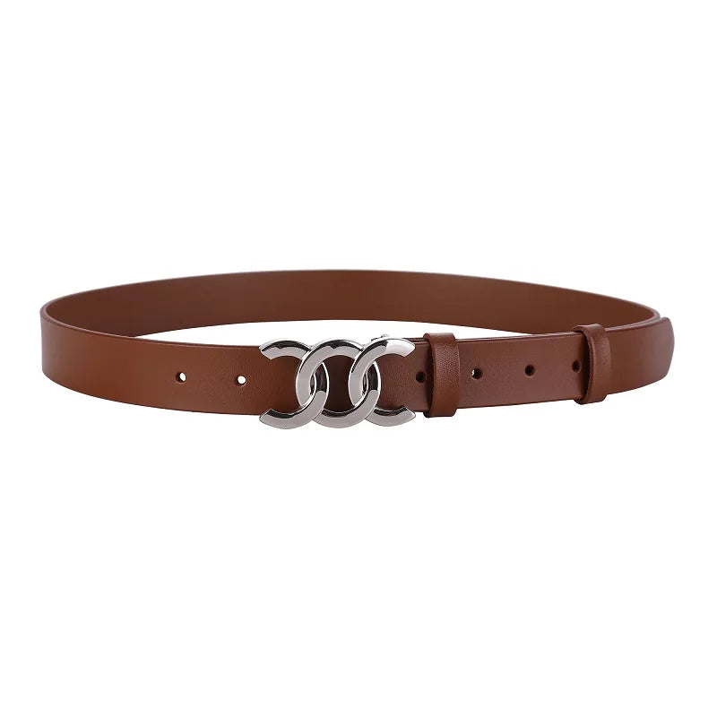 ZAYNA Retro Cowhide Leather Belt — Western-Inspired