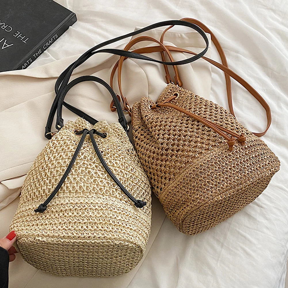 Noor Straw Shoulder Bag