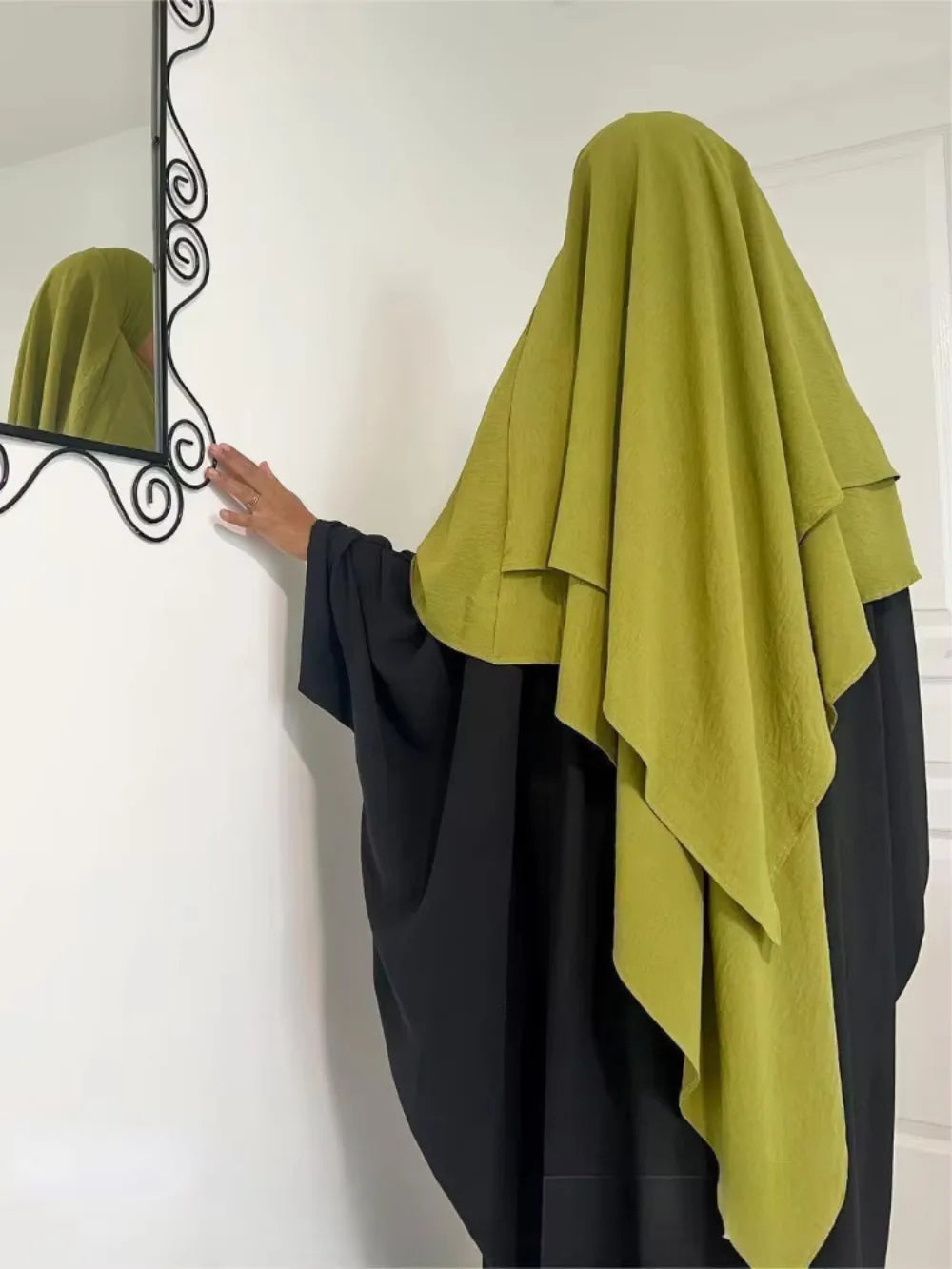 Hayā Long Khimar — One-Piece (Overhead) Opaque