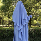 Khimar Jazya — Double Jazz Crepe (2 Veils, Long)