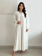 Abaya Aya — White Lace Kimono Deluxe Edition