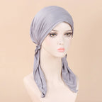 VigoAnne Solid Hijab Prayer Hat — Breathable Elastic Turban