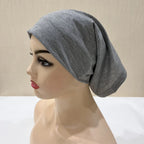 ZAYNA Plain Tube Turban — Stretch Inner Hijab Bonnet