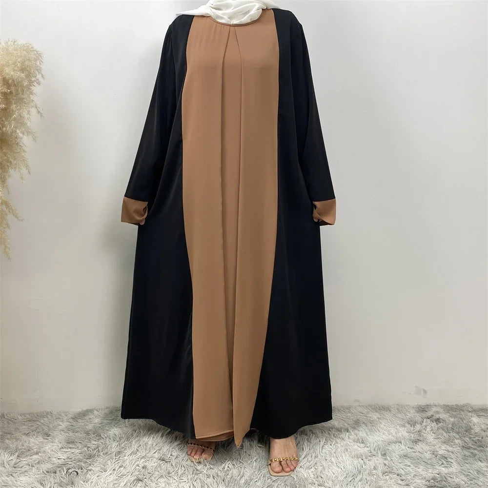 Layali Abaya — Two-Piece Effect Luxury Edition