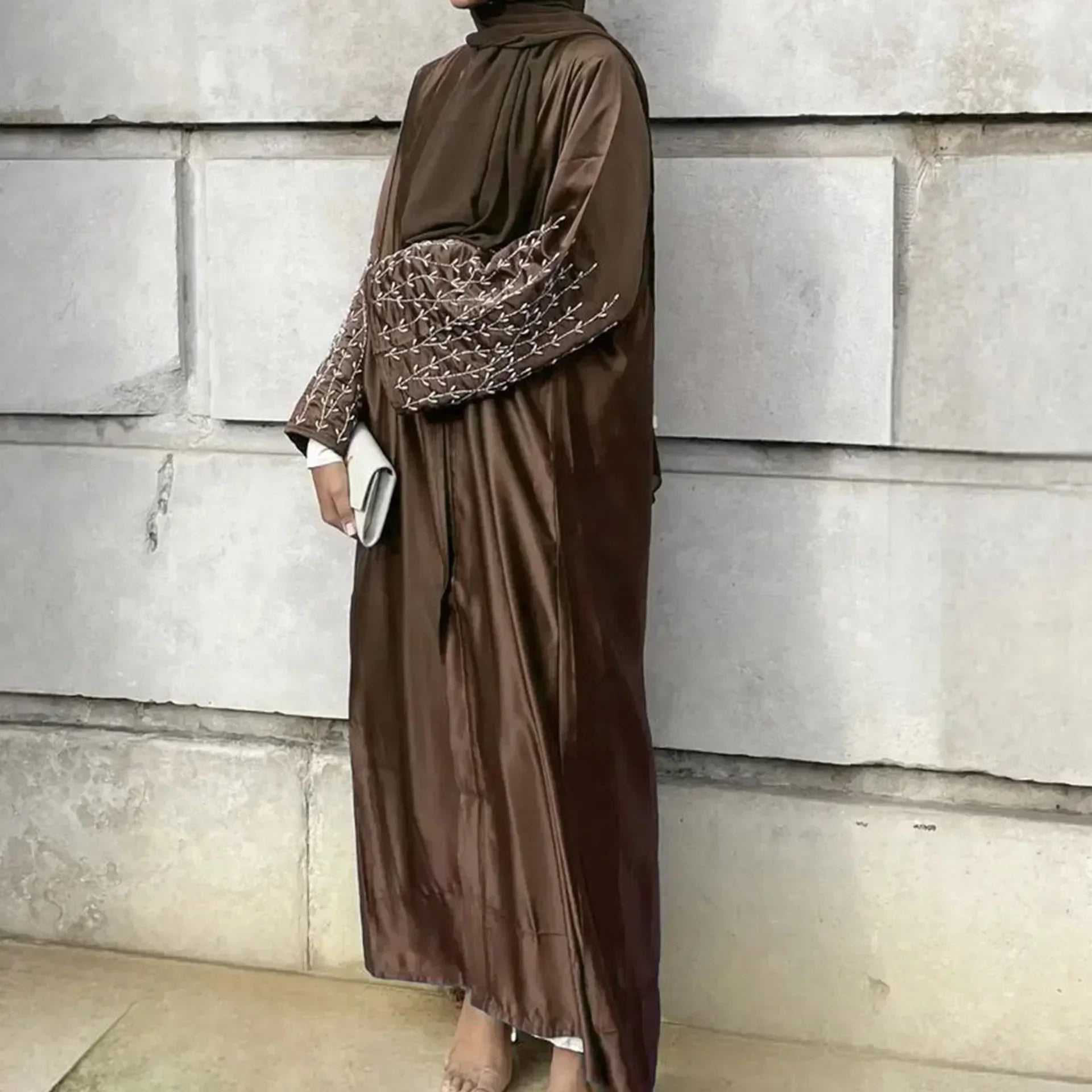 Majesty Abaya — Embroidered summer kimono