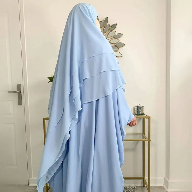 Khimar Zahra — 3 Muslin Veils + Niqab (Set)