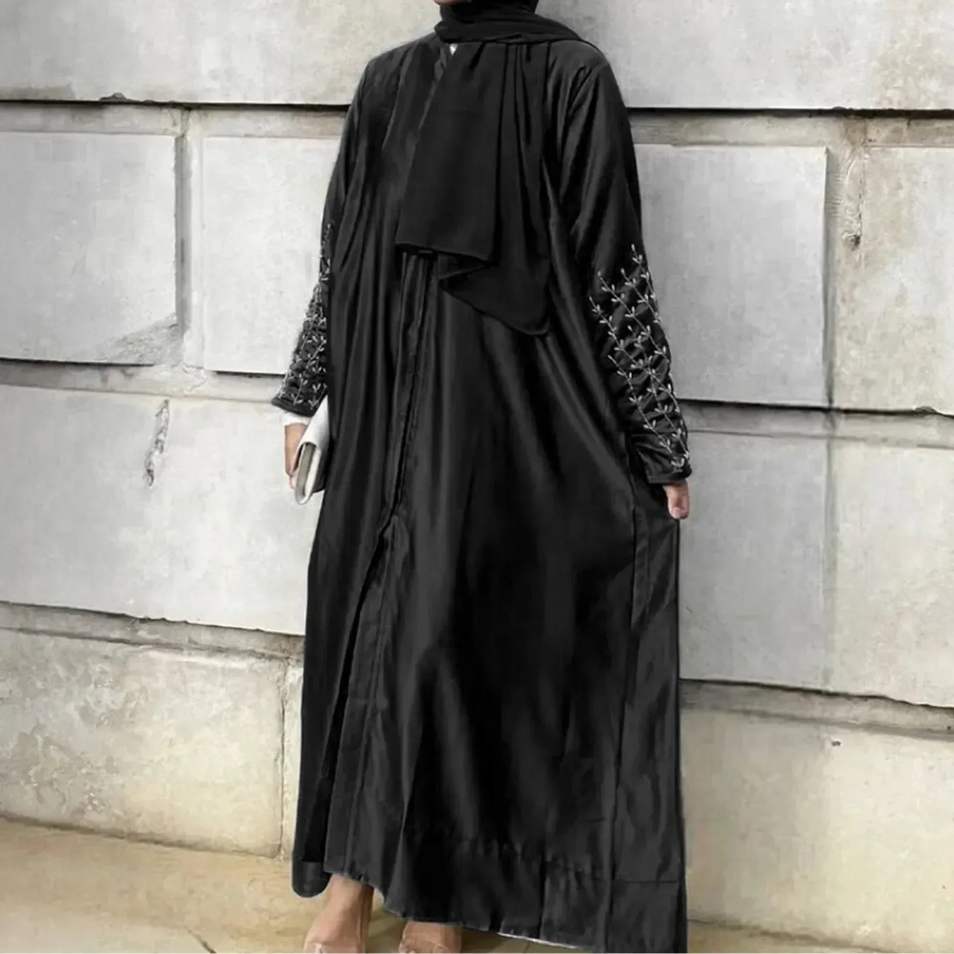 Perla Abaya — Open Beaded Kimono Summer Edition