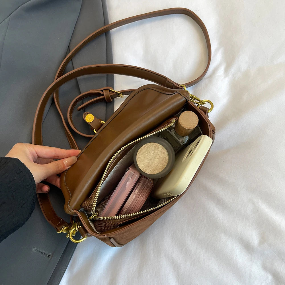 The Selma Crescent — Original Leather Crossbody Bag