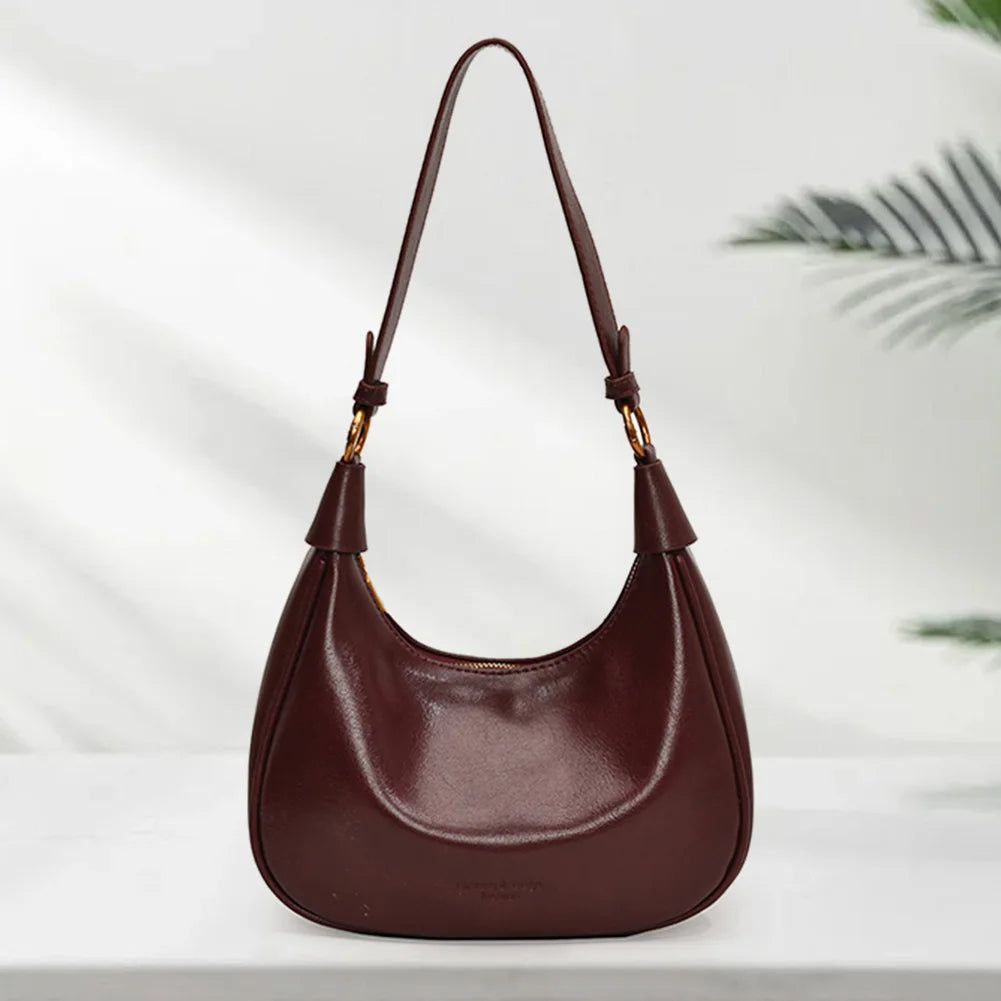 The Layla Crescent — Original Leather Shoulder Bag