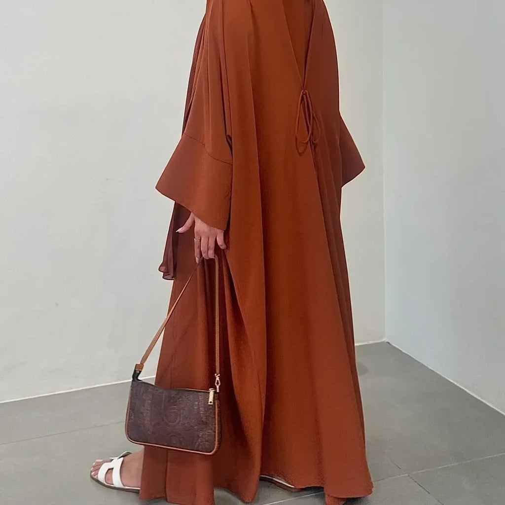 Abaya Rihāna — Open Cardigan with Laces