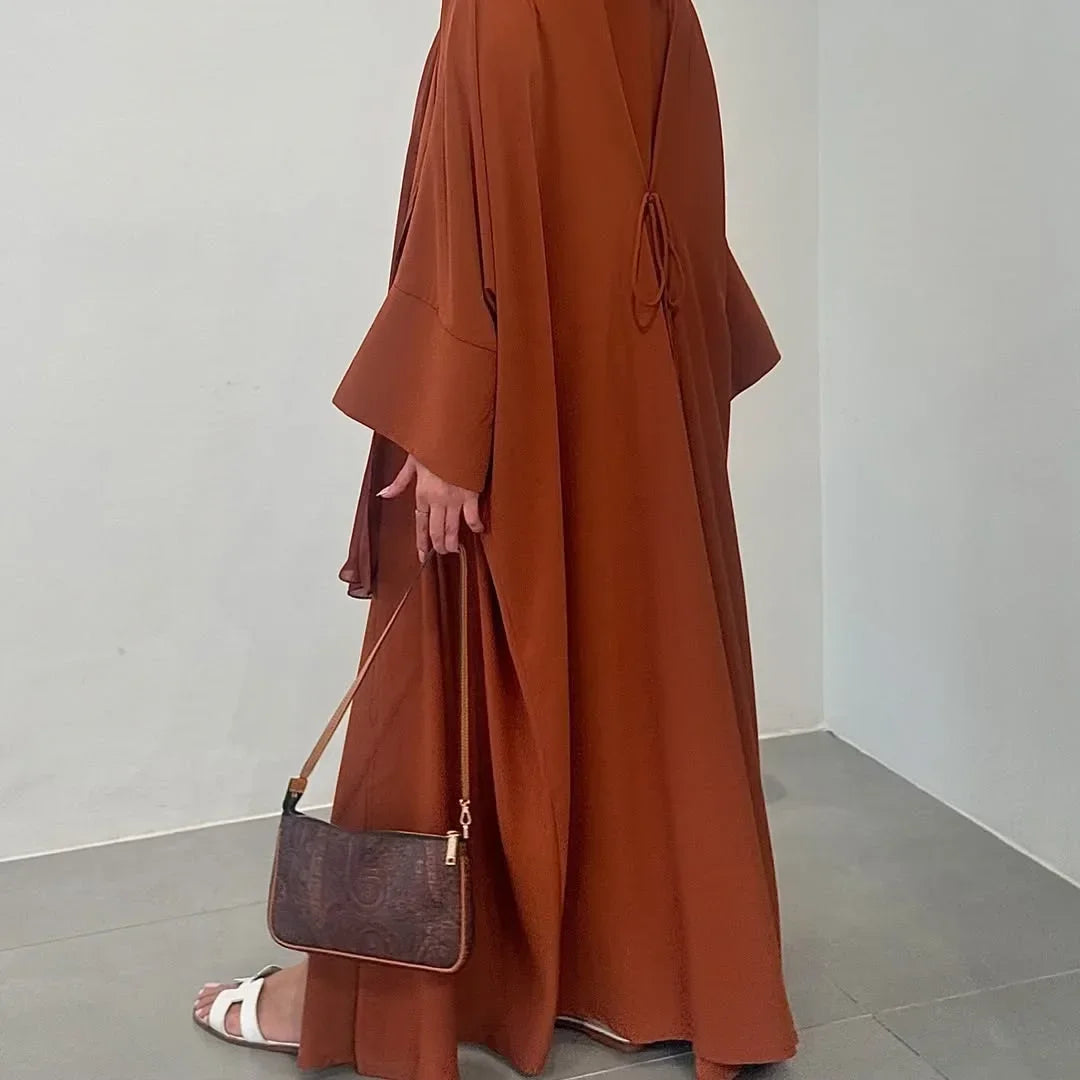 Abaya Rihāna — Open Cardigan with Laces