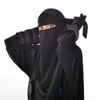 Niqab Lina — Plain 1-Layer Veil (tie-on)