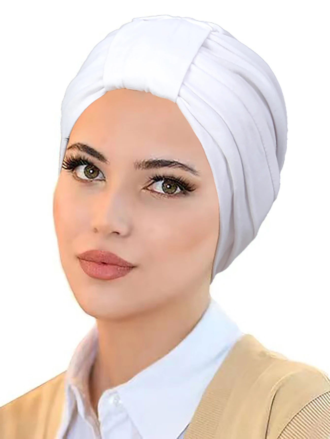 ZAYNA Solid Color Hijab Cap — Soft Elastic Turban Bonnet