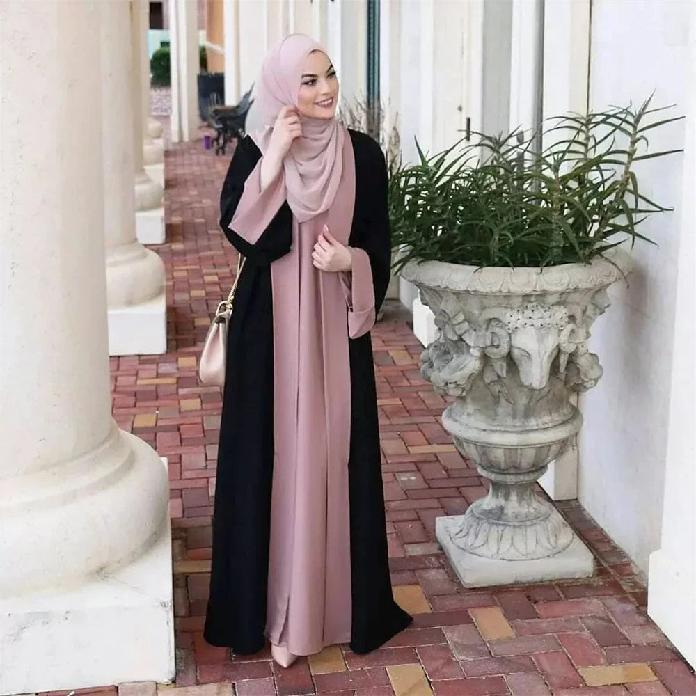 Layali Abaya — Two-Piece Effect Luxury Edition