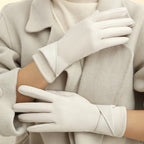 ZAYNA  Bow Touchscreen Winter Gloves — Elegant & Cozy