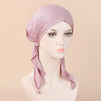 VigoAnne Solid Hijab Prayer Hat — Breathable Elastic Turban